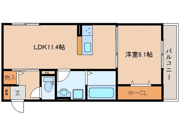 近鉄奈良駅 バス10分  南方町下車：停歩1分 2階の物件間取画像